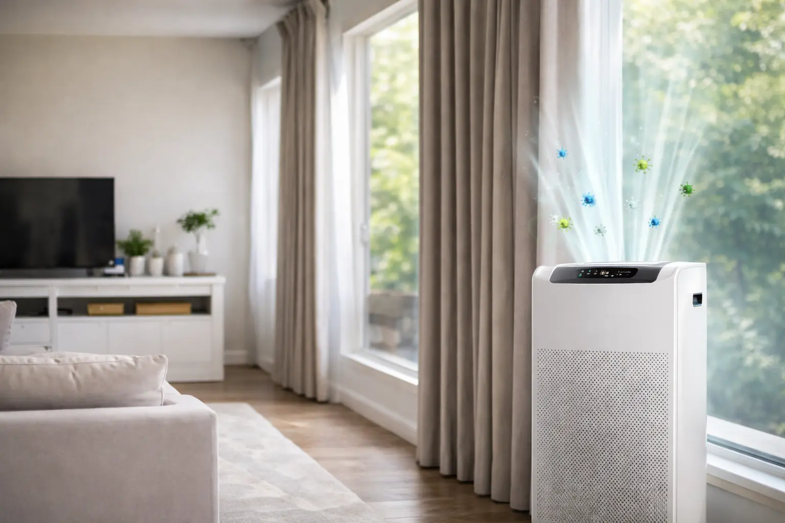 Air purifier cleaning room air