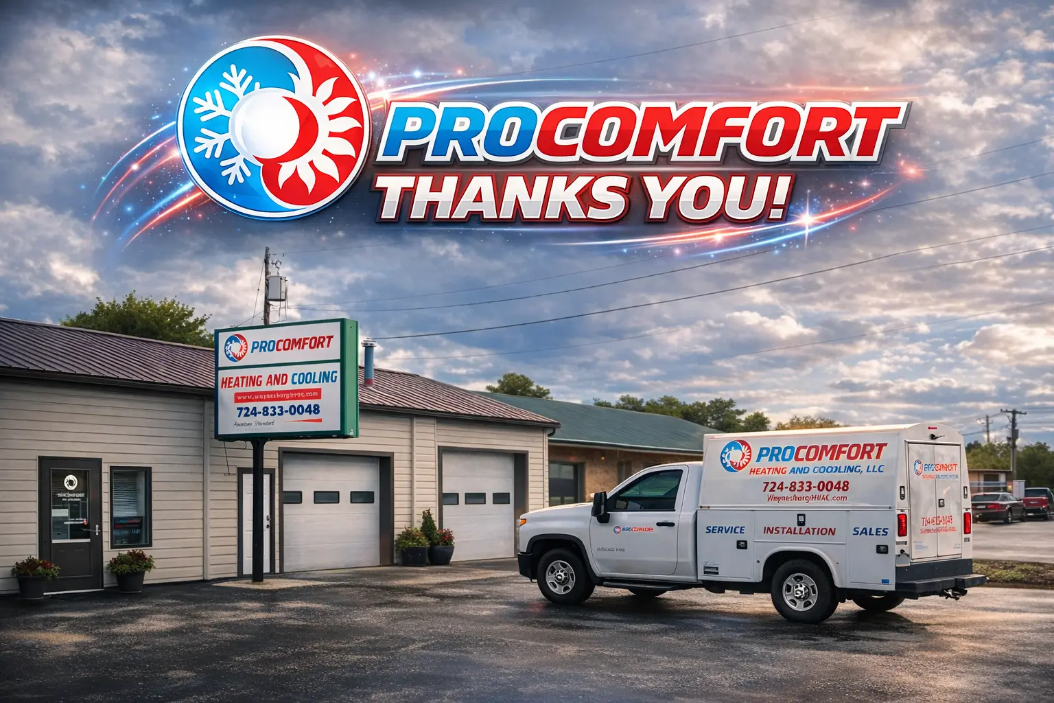 ProComfort heating and cooling service